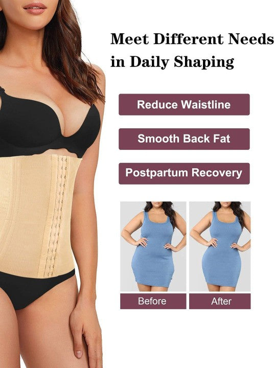 Tummy Tucker Slimming Belt for Women Combo (Black & Light Cream)