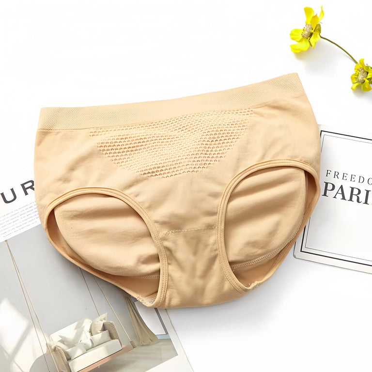 Butt Lifter Panties Padded(removable) Underwear combo - Black & Cream (Beige)