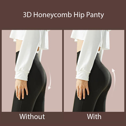 Double Elegance Undetectable Padded Butt Lifter Shaper Short Combo (Black & Cream)