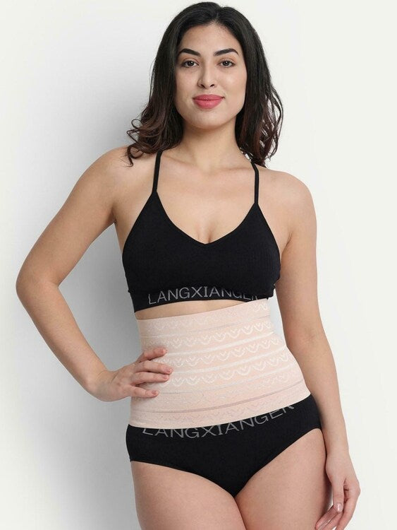 Tummy Tucker Slimming Belt for Women Combo (Black & Light Cream)