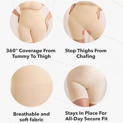 Women's Core Body Smoothing High-Waist Cream (Beige) Shorts