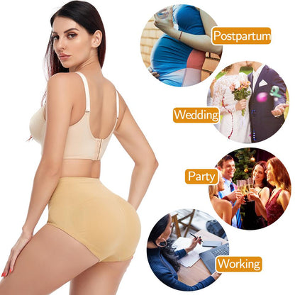 Undetectable Padded Butt Lifter Shaper Cream (Beige) Short