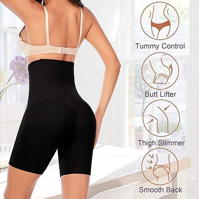 Women's Core Body Smoothing High-Waist Black Shorts