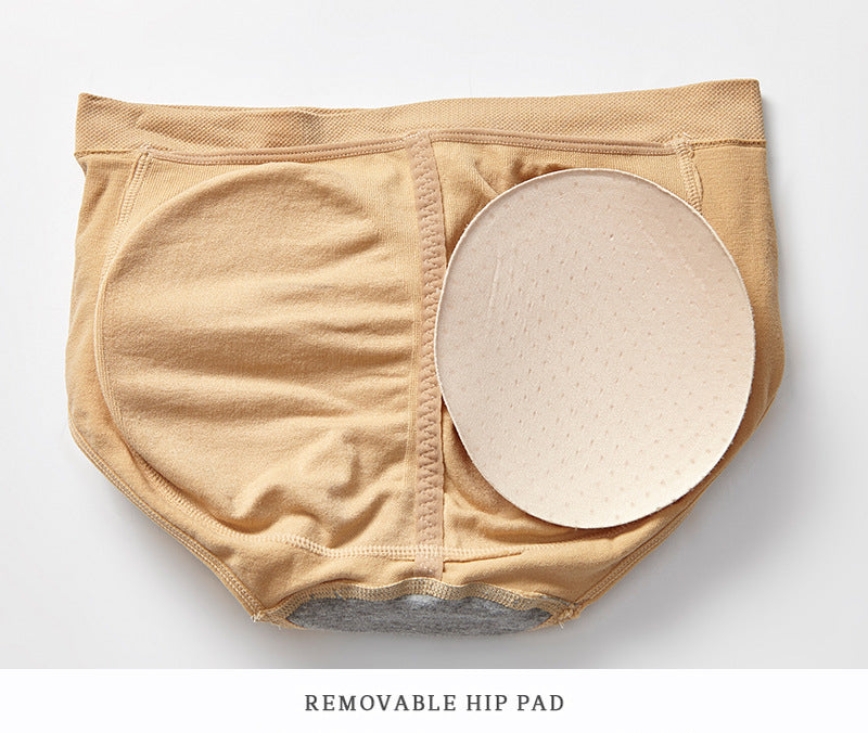 Double Elegance Undetectable Padded Butt Lifter Shaper Short Combo (Black & Cream)