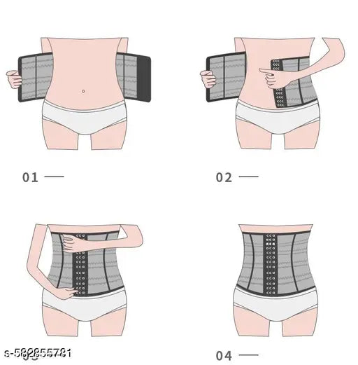 Tummy Tucker Slimming Belt for Women light cream color– Waist Wrap Belly Shapewear& Body Shaper for Belly Fat