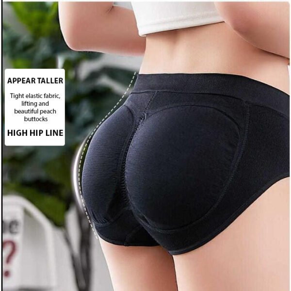 3D Honeycomb Hip Black Panty - Image 2