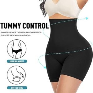 High Waist Women's Shorts Black